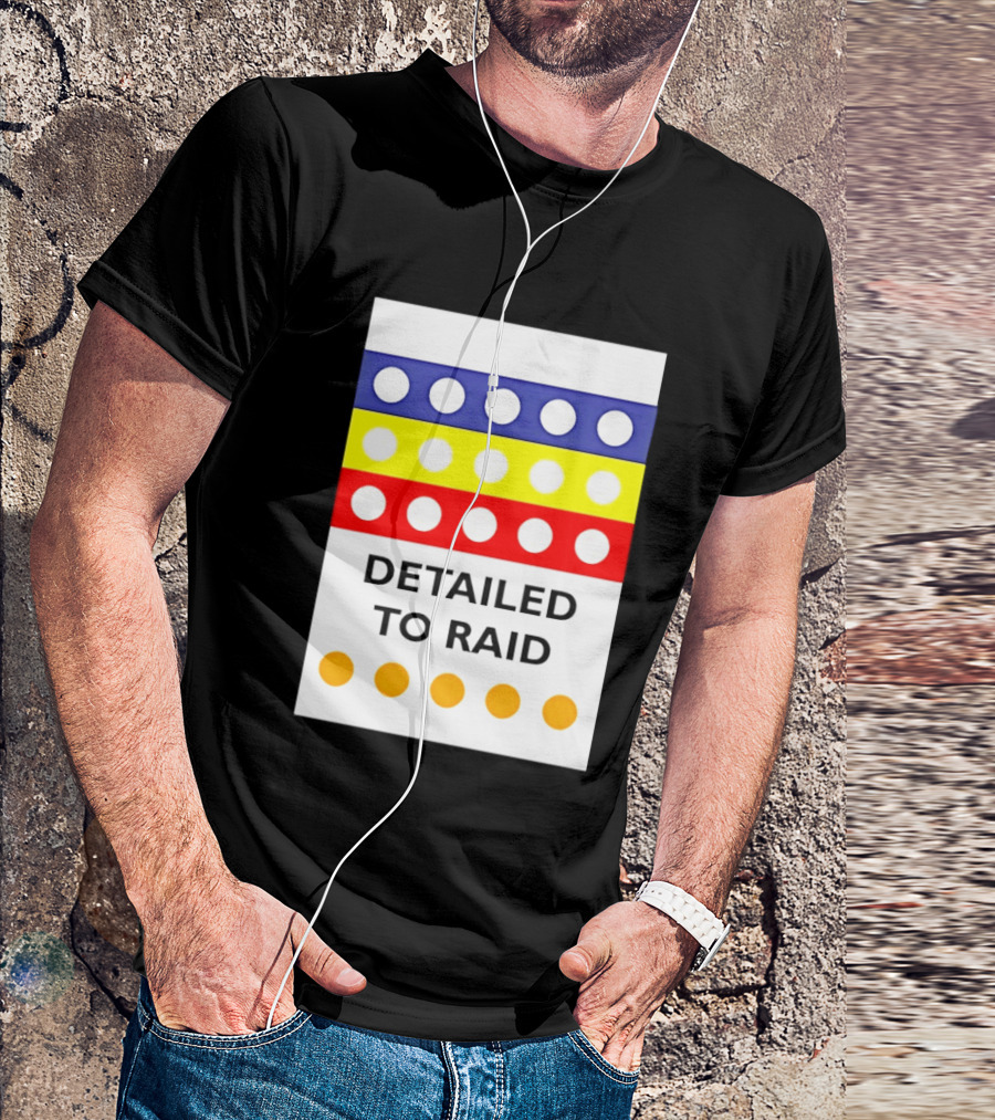 Detailed To Raid Colorful Circle Stripes T-Shirt