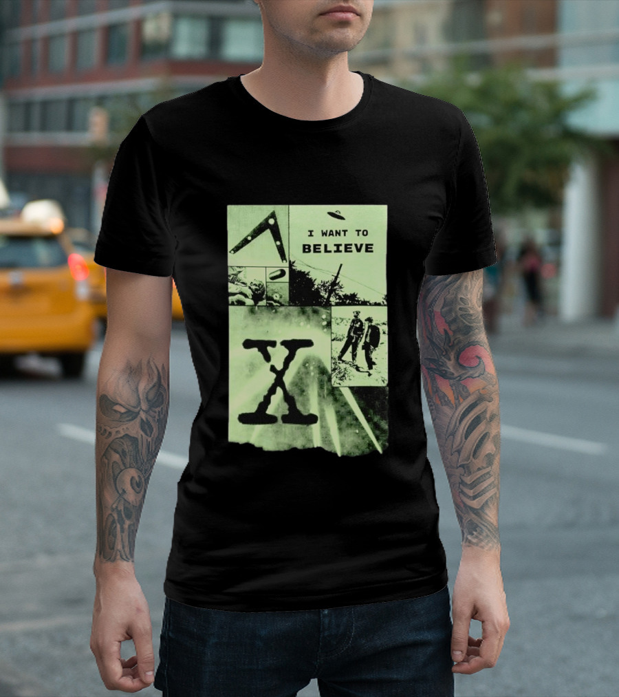 Paranormal I Want To Believe UFO X Files Aliens And Mysteries T-Shirt