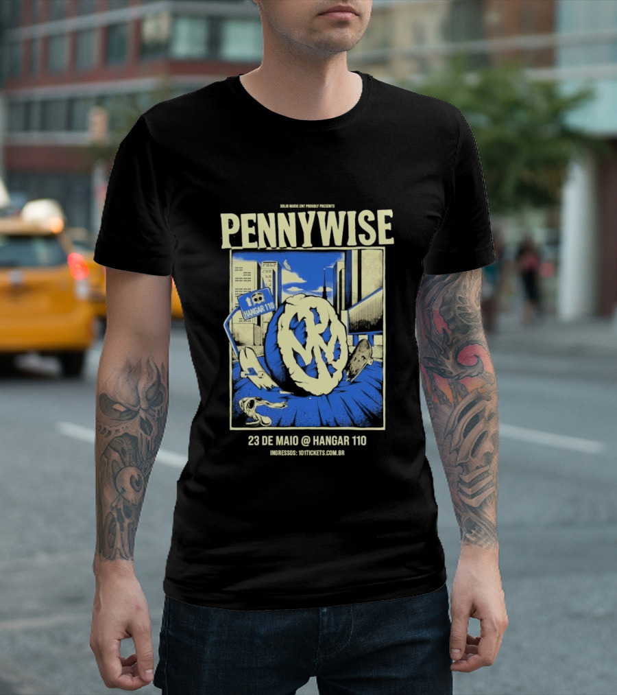 Pennywise We Are One Tour Sao Paulo Brazil Hangar 110 May 23 2026 T-Shirt