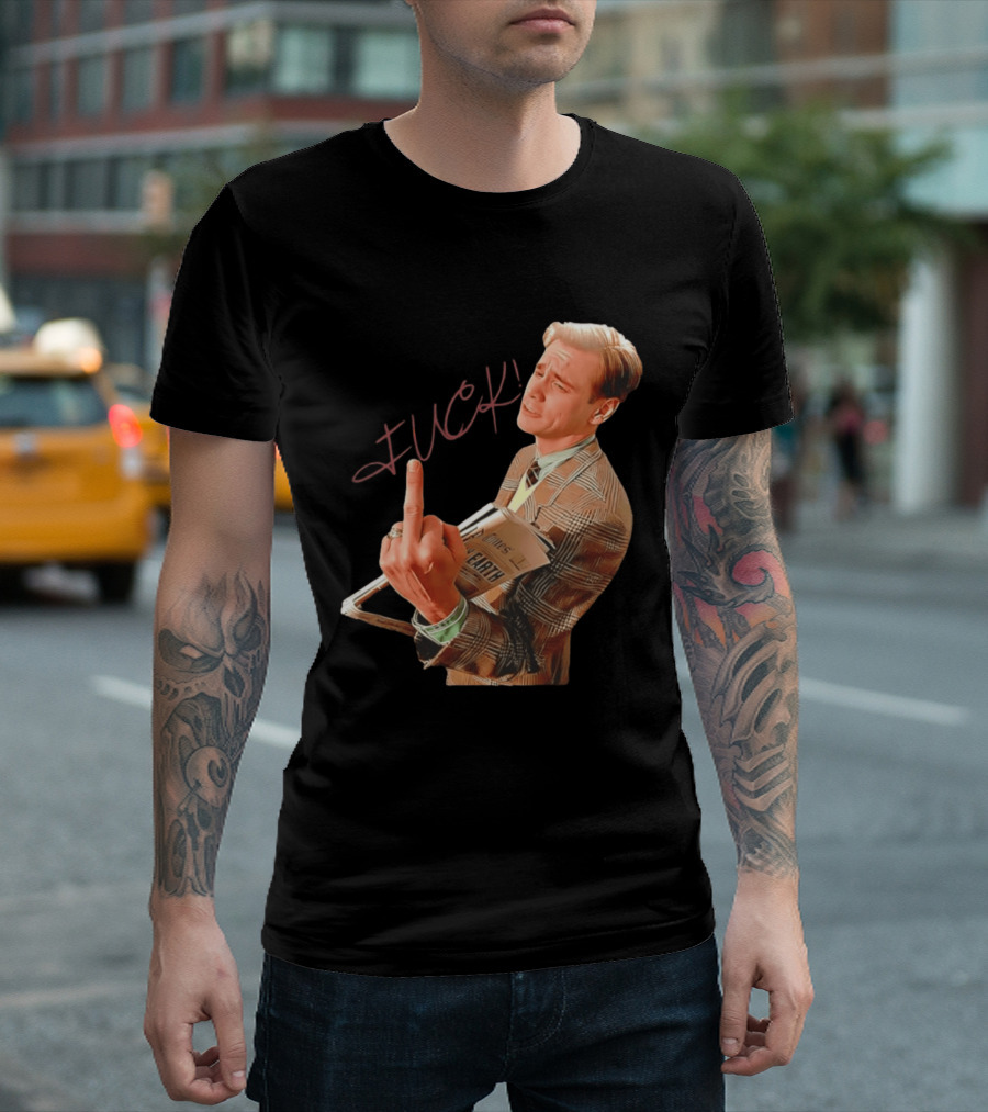 Jim Carrey Truman Show Middle Finger Meme Fuck Scene T-Shirt