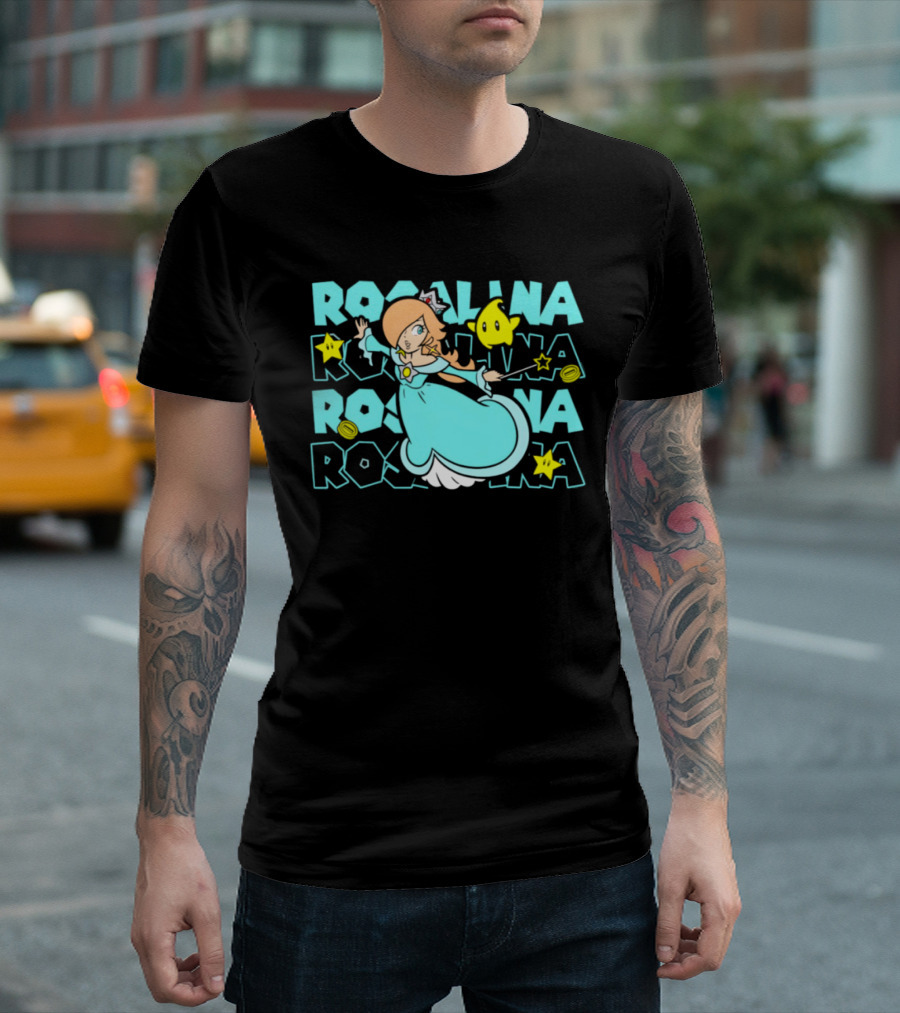 Super Mario Rosalina With Luma And Stars Est 1985 Disneyland T-Shirt