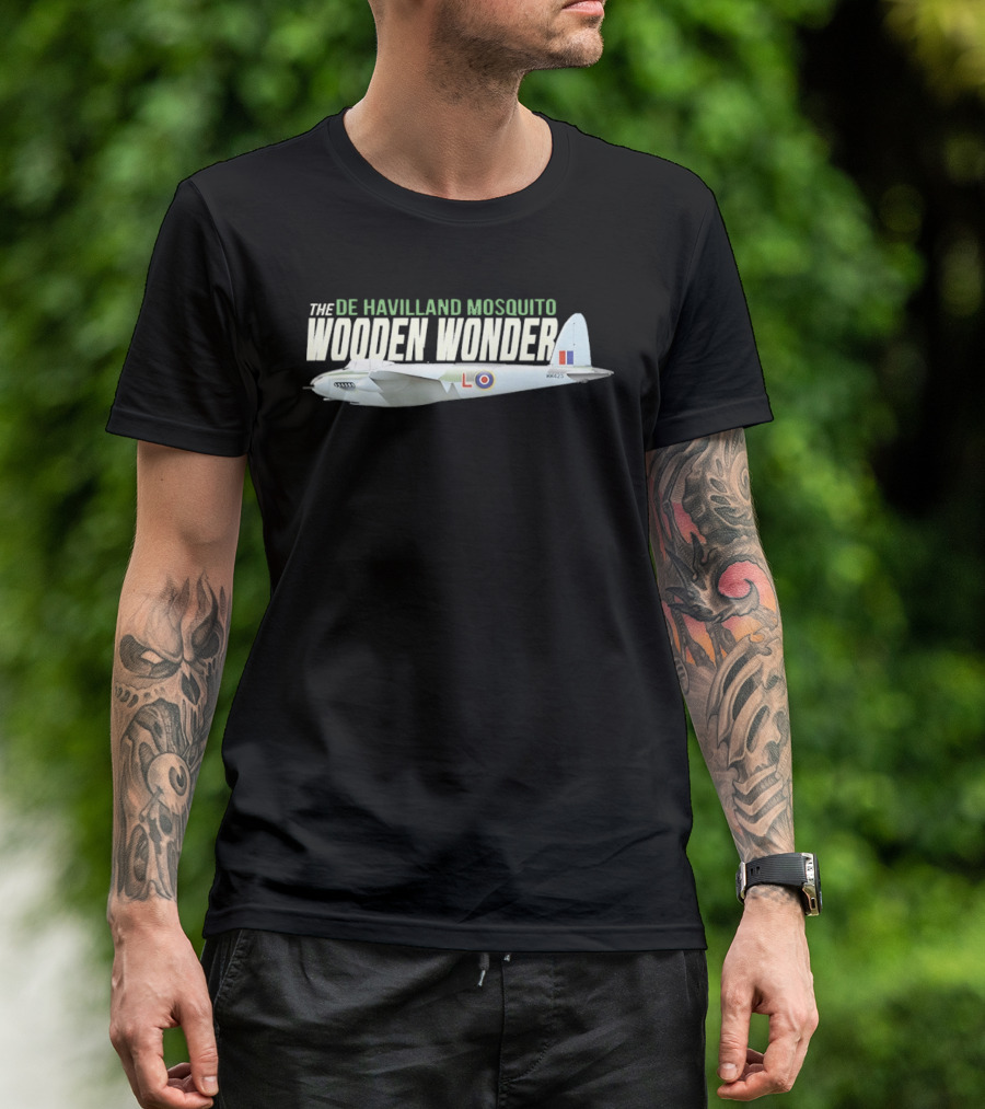De Havilland Mosquito Wooden Wonder RAF Aircraft T-Shirt