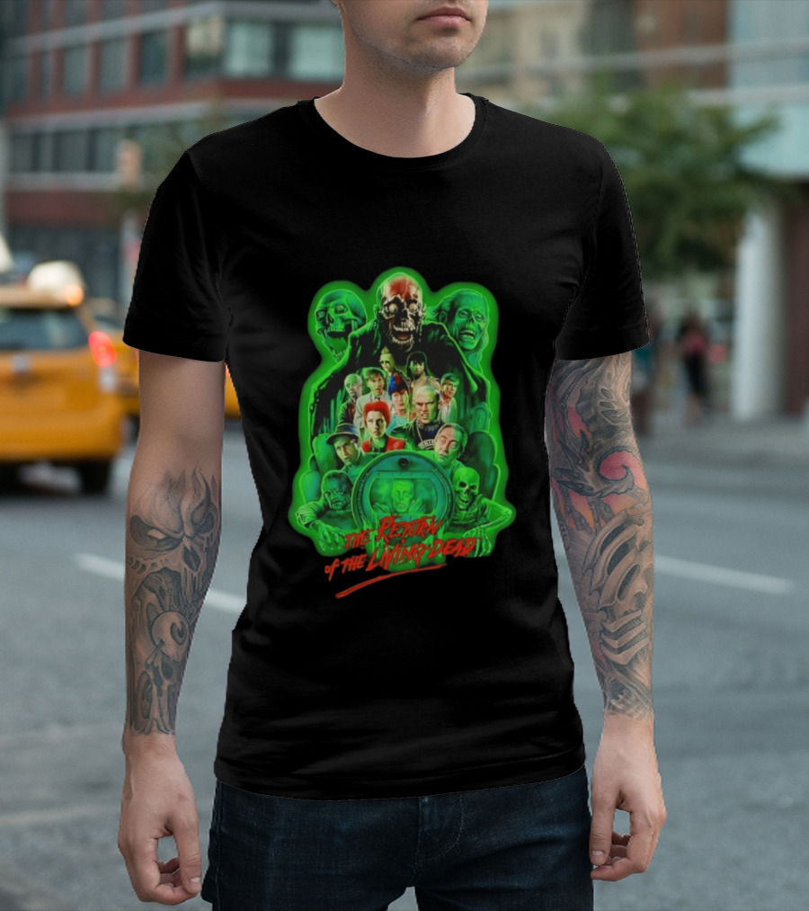 The Return Of The Living Dead 1985 Horror Zombie Movie Characters T-Shirt