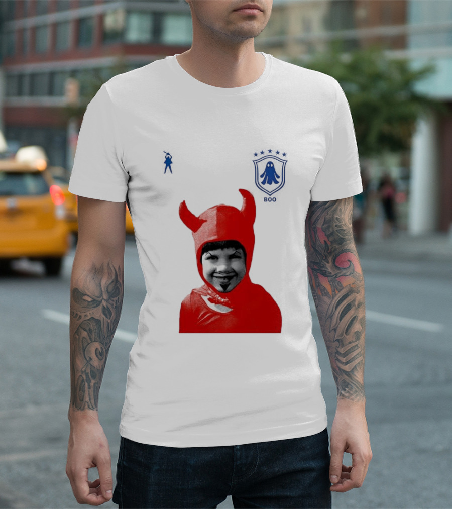 Seleção Diabo Problem Child Red Devil Costume T-Shirt
