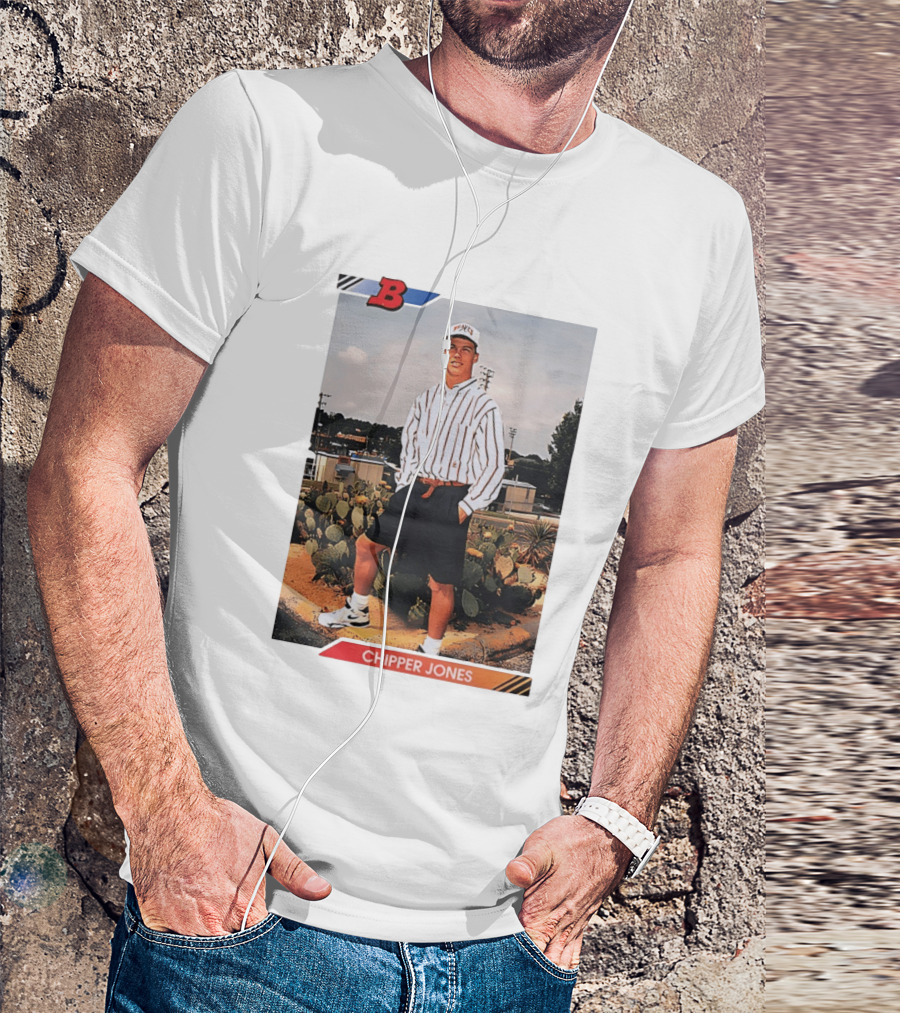 Chipper Jones Rookie Card Braves Baseball Legend T-Shirt