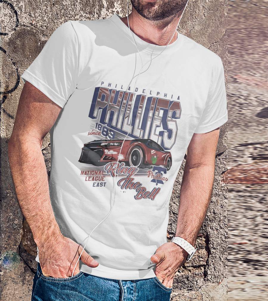 Philadelphia Phillies 1883 Racer Ring The Bell National League East T-Shirt