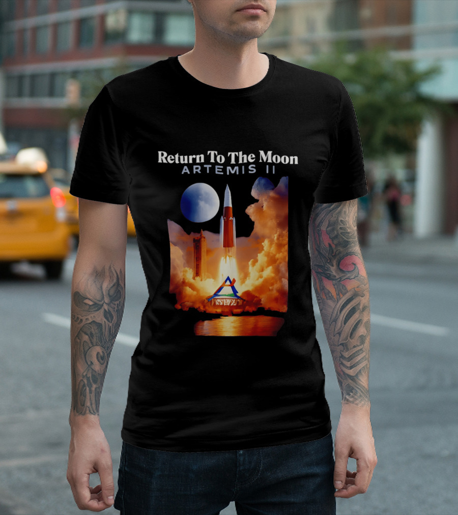 Artemis II Return To The Moon Rocket Launch NASA Mission T-Shirt