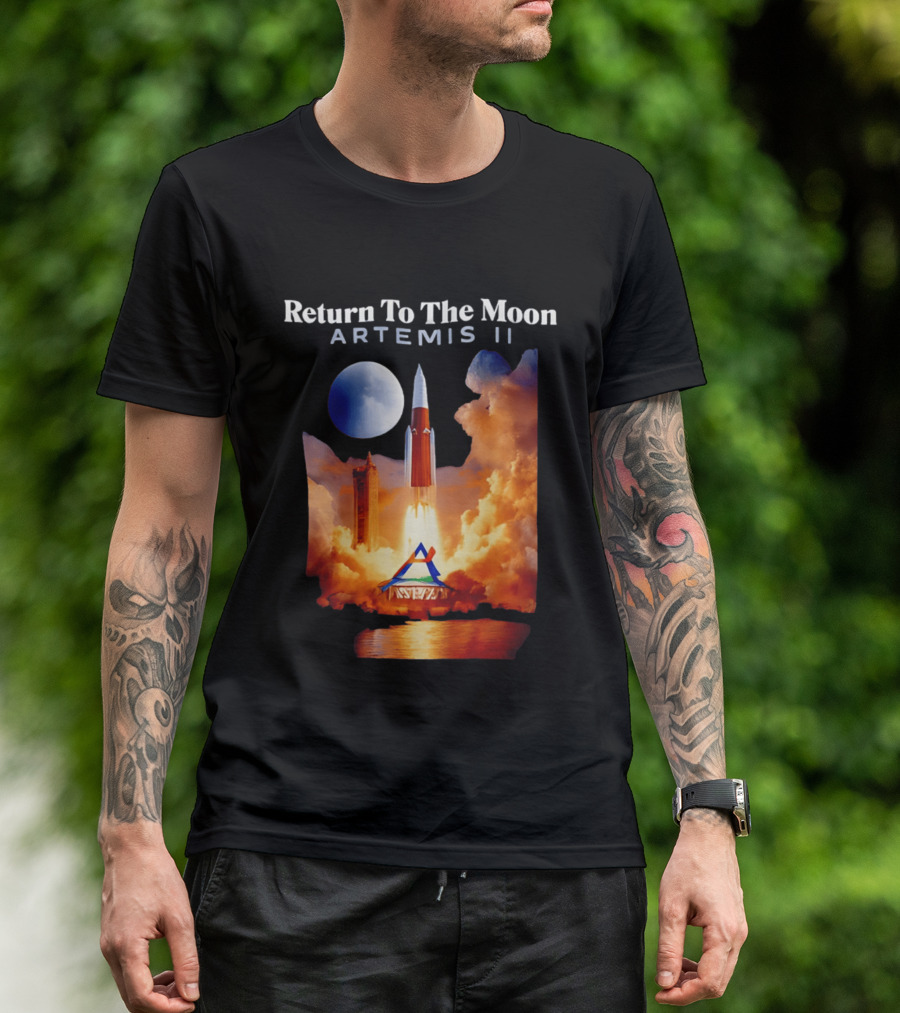 Artemis II Return To The Moon Rocket Launch NASA Mission T-Shirt