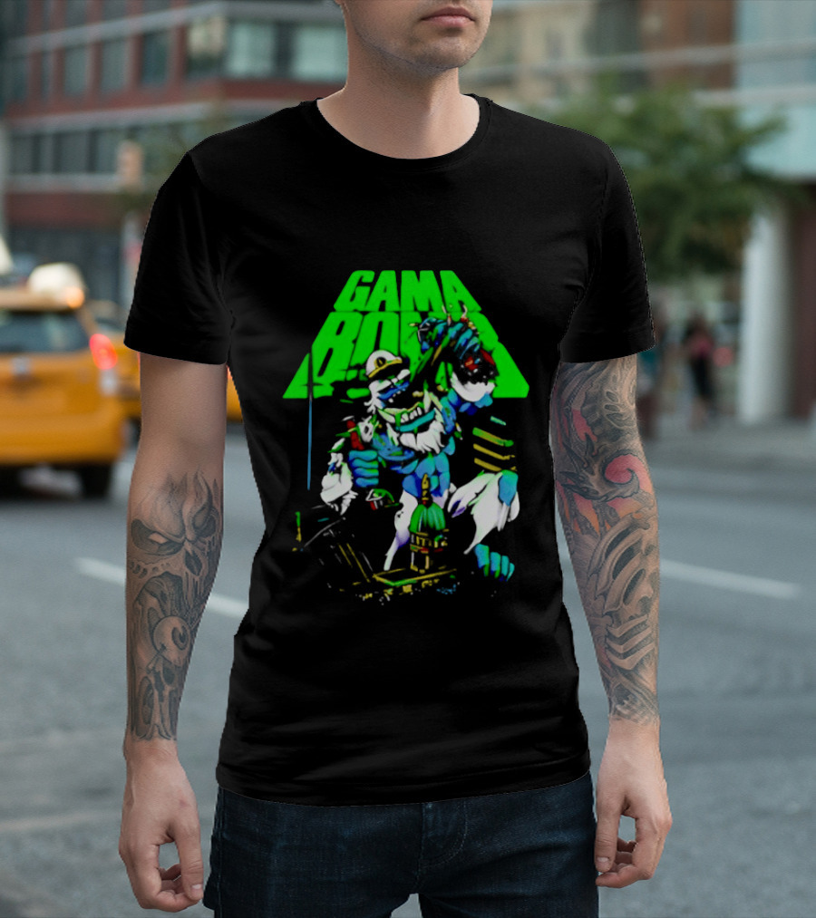 Gama Bomb Drink Up Skeleton Monster Cheers T-Shirt