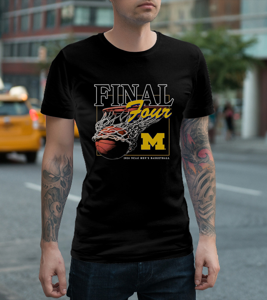 Final Four 2026 Michigan NCAA Men's Basketball March Madness T-Shirt