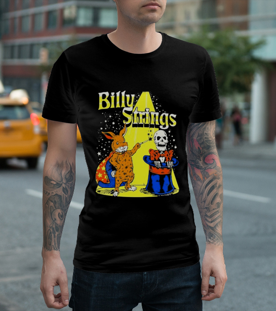 Billy Strings Rabbit Magician Skeleton Star Cape T-Shirt