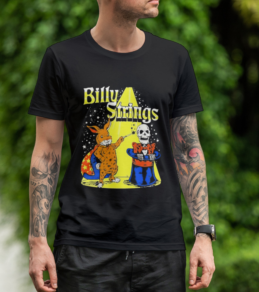Billy Strings Rabbit Magician Skeleton Star Cape T-Shirt