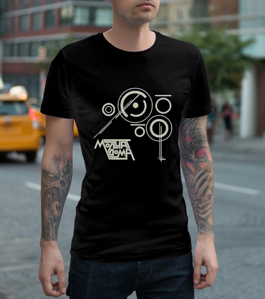 Molchat Doma Concert Geometric Circles And Lines T-Shirt