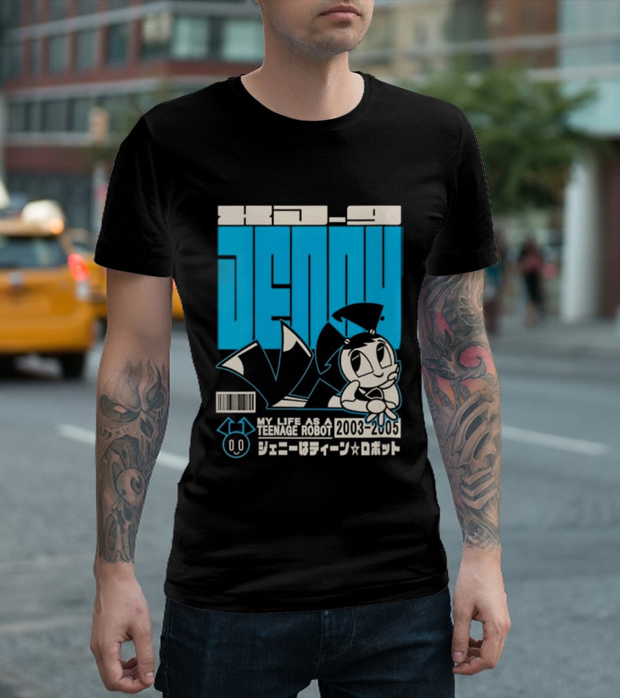 Jenny Kanji My Life As A Teenage Robot 2003 2005 Retro Manga Anime T-Shirt