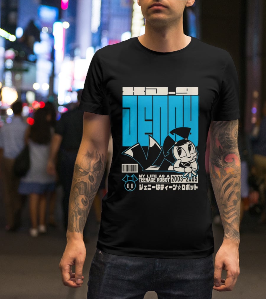 Jenny Kanji My Life As A Teenage Robot 2003 2005 Retro Manga Anime T-Shirt