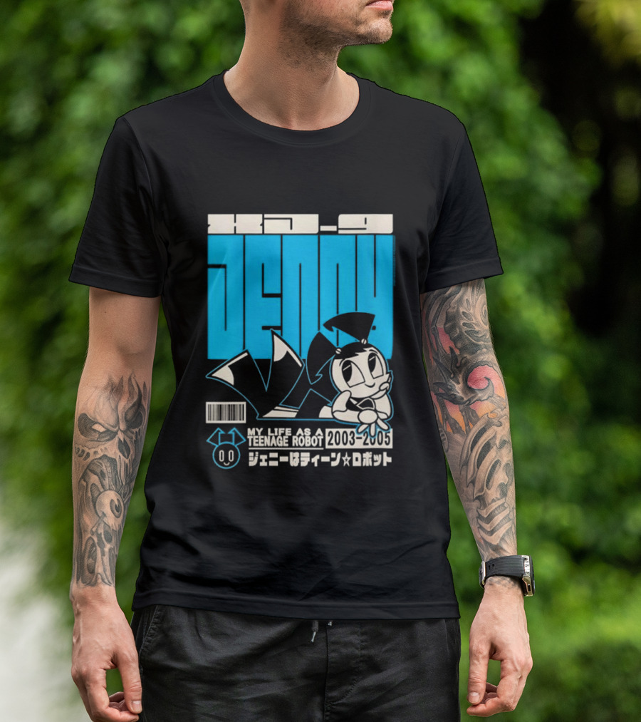Jenny Kanji My Life As A Teenage Robot 2003 2005 Retro Manga Anime T-Shirt