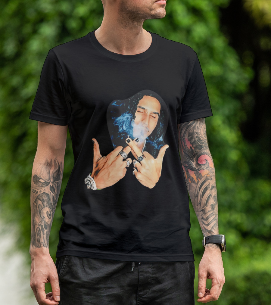 Brazil Matue Smoking Cigarette With Rings And Smoke T-Shirt