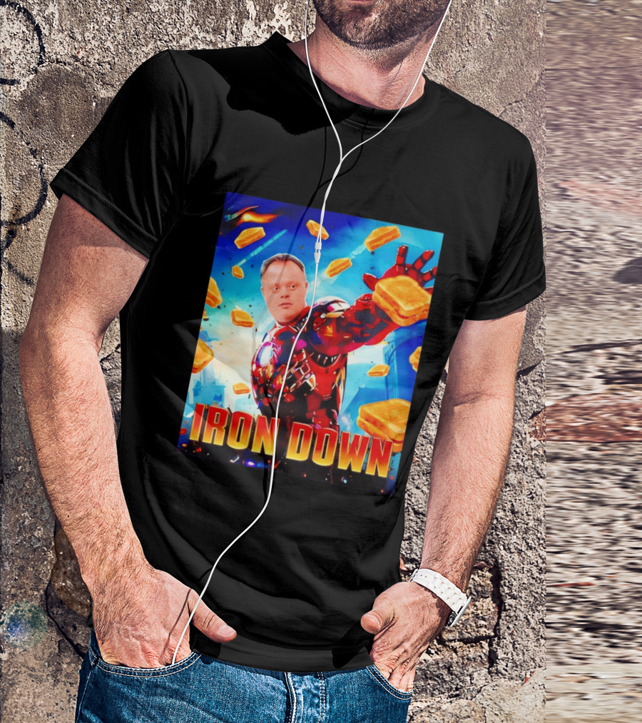 Iron Down Meme Toasted Hero Explosion T-Shirt