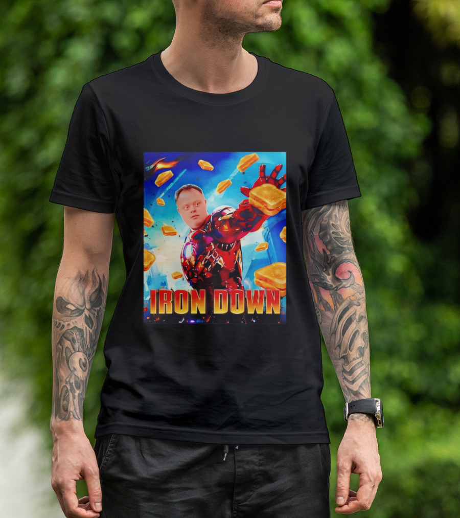 Iron Down Meme Toasted Hero Explosion T-Shirt