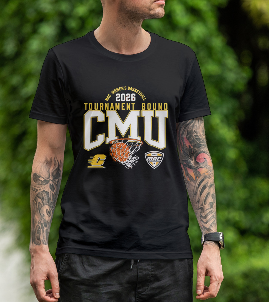 MAC Women's Basketball 2026 Tournament Bound CMU T-Shirt