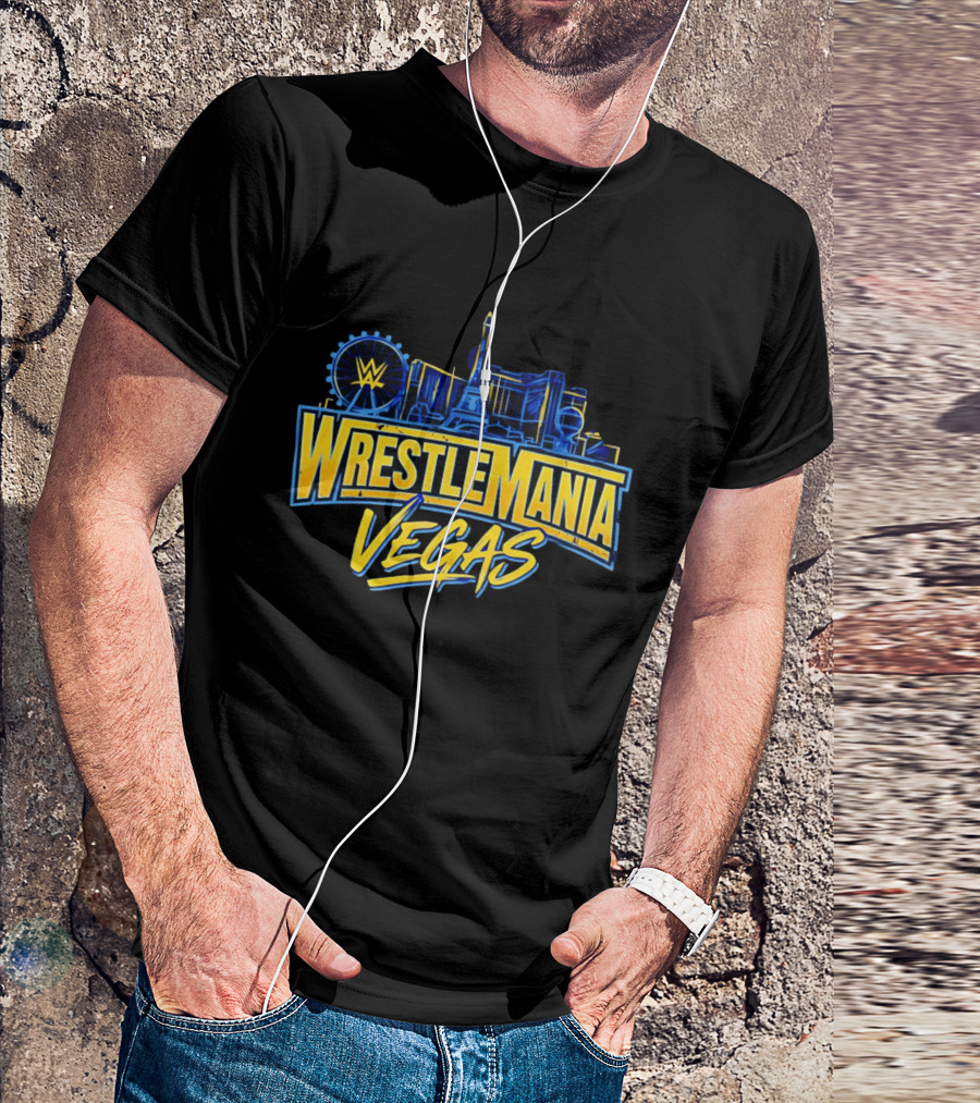 Cody Rhodes WrestleMania Las Vegas WWE Skyline 42 T-Shirt