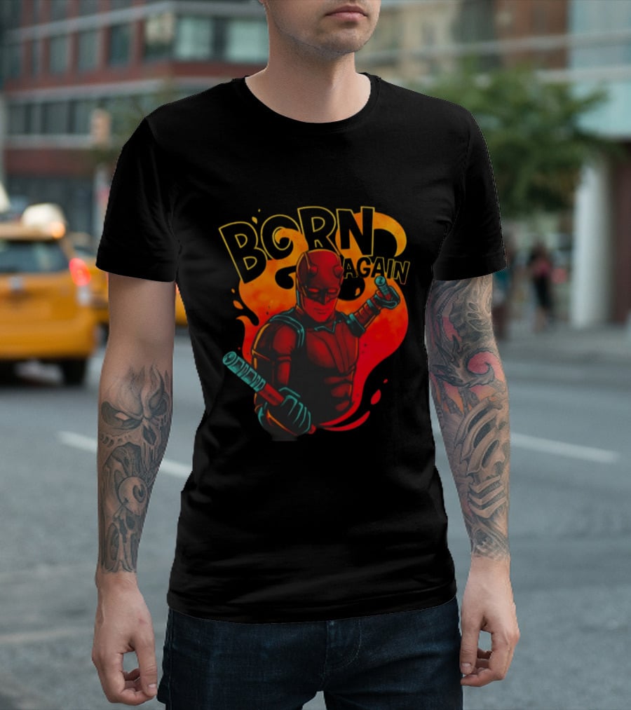 Born Again Daredevil Fiery Resurrection T-Shirt
