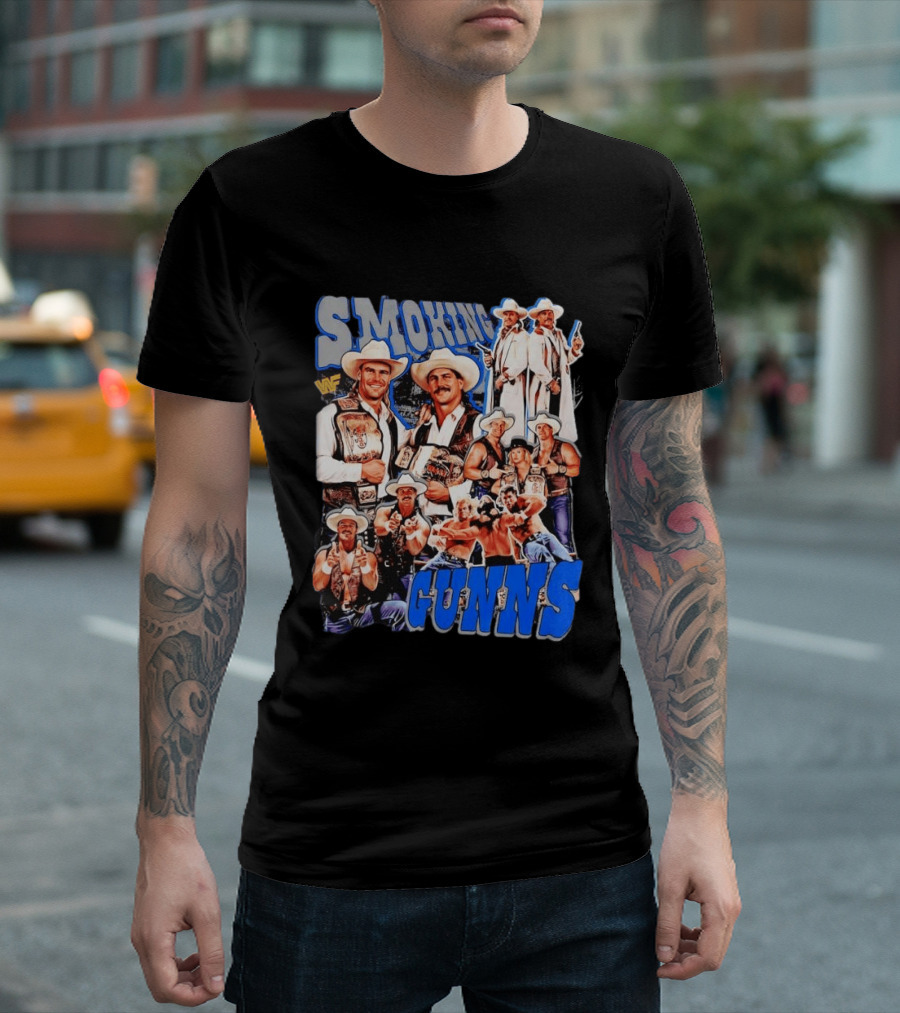 Smoking Guns Bart Gunn And Billy Gunn WWF Cowboys Champions T-Shirt