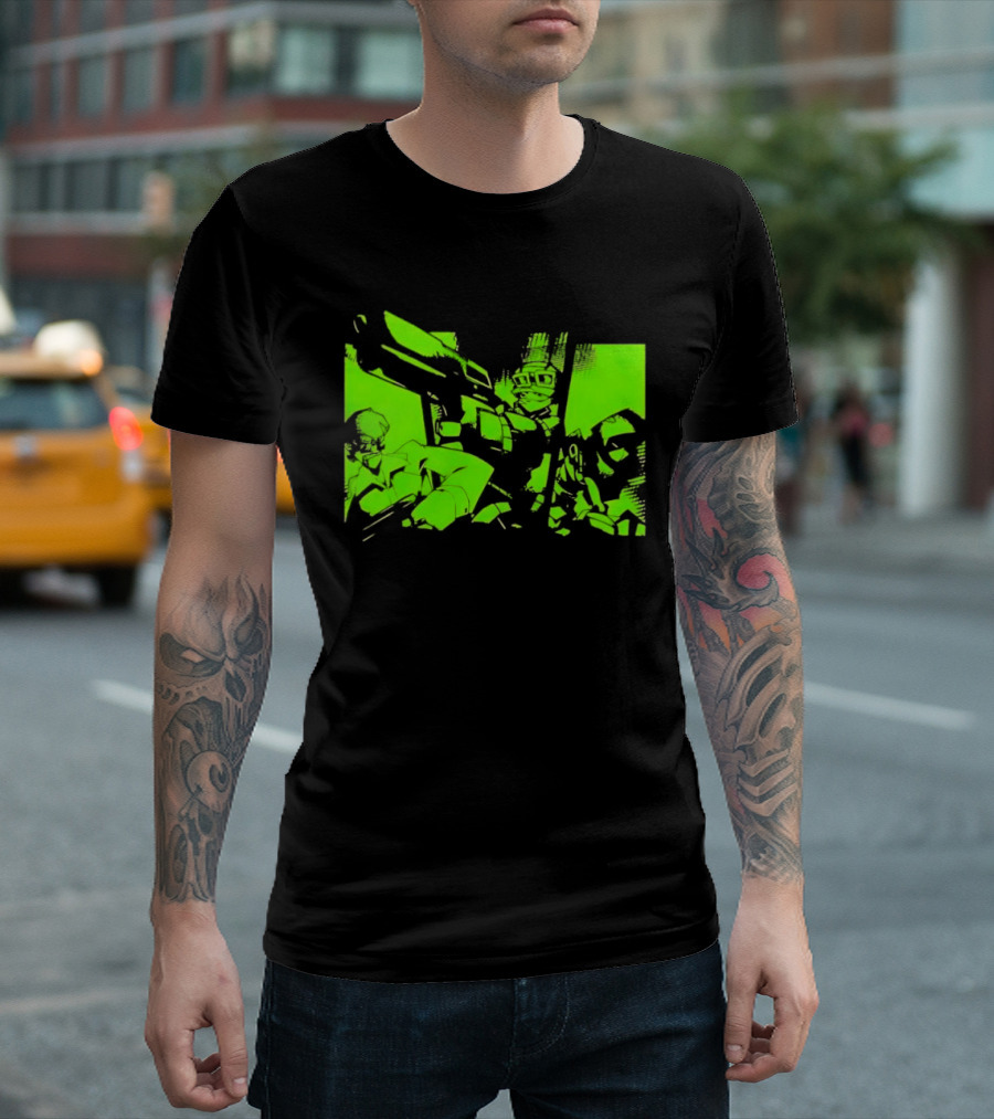 TimeSplitters Green Video Game Characters Neon T-Shirt