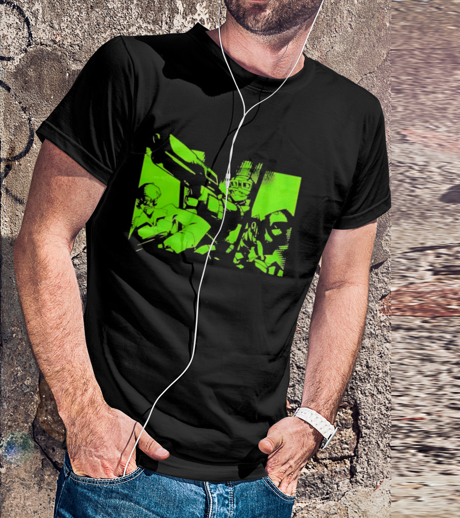 TimeSplitters Green Video Game Characters Neon T-Shirt