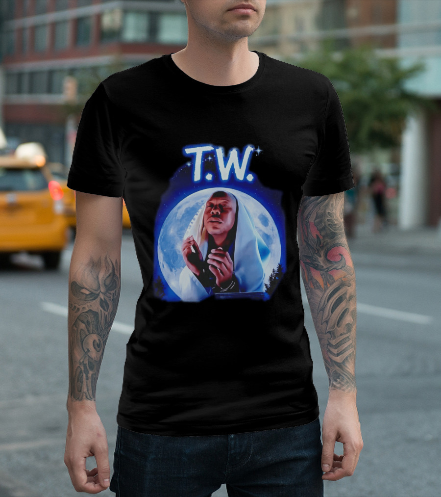 T.W. Moonlight Prayer Imagery Celestial T-Shirt