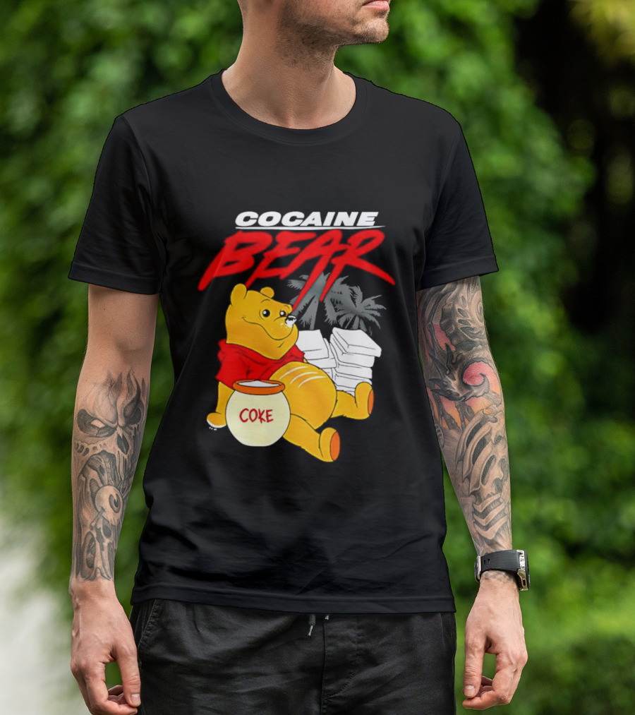 Winnie The Pooh Cocaine Bear Coke Honey Pot T-Shirt