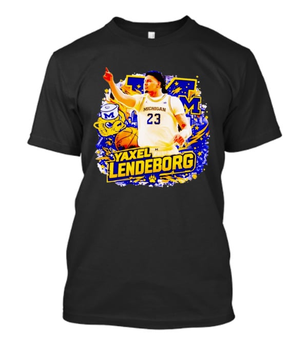 Yaxel Lendeborg Michigan Wolverines Basketball Player 23 Fans Collection T-Shirt