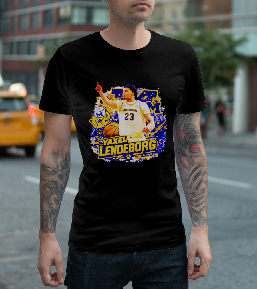 Yaxel Lendeborg Michigan Wolverines Basketball Player 23 Fans Collection T-Shirt