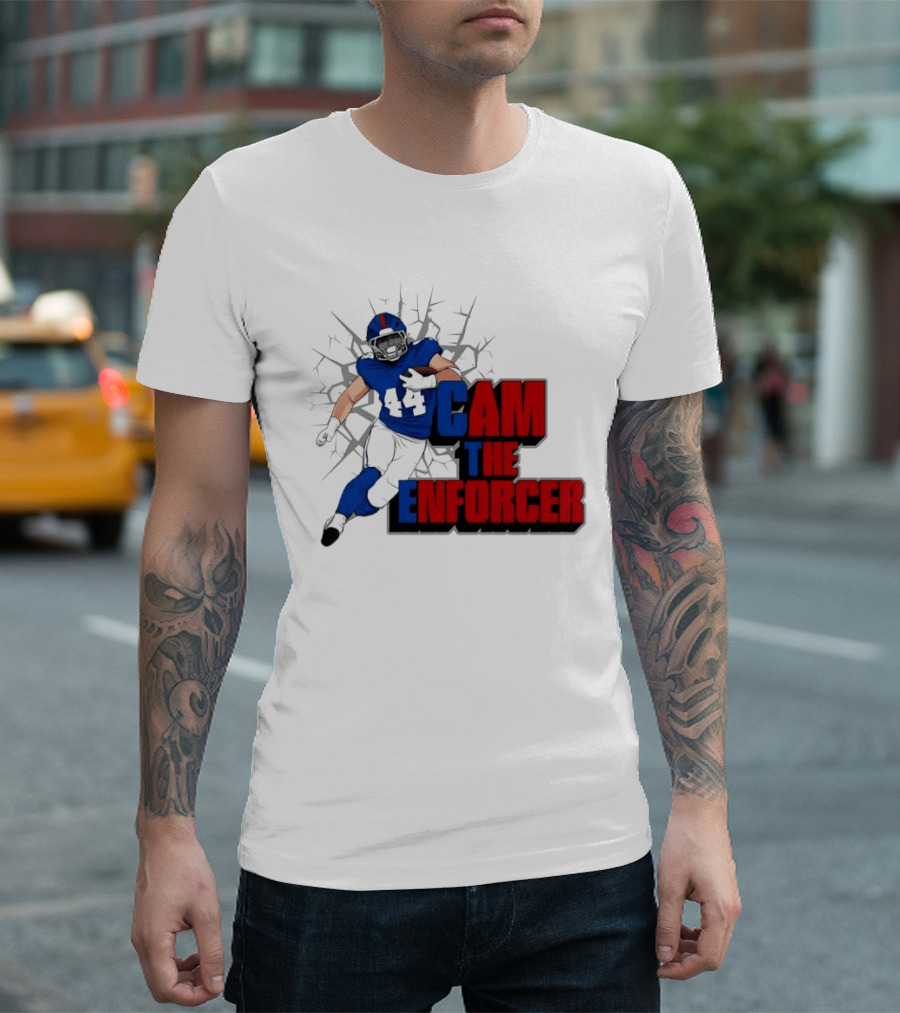 Cam The Enforcer New York Giants Football Player T-Shirt