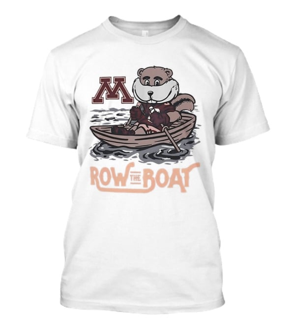 Minnesota Golden Gophers Goldy Gopher Row The Boat M T-Shirt
