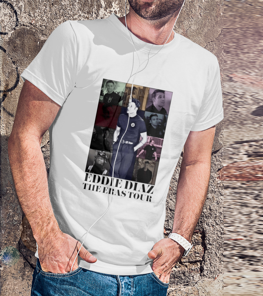Eddie Diaz 911 TV Series The Eras Tour Collage T-Shirt