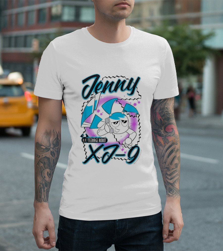 Jenny XJ 9 My Life As A Teenage Robot Airbrush T-Shirt