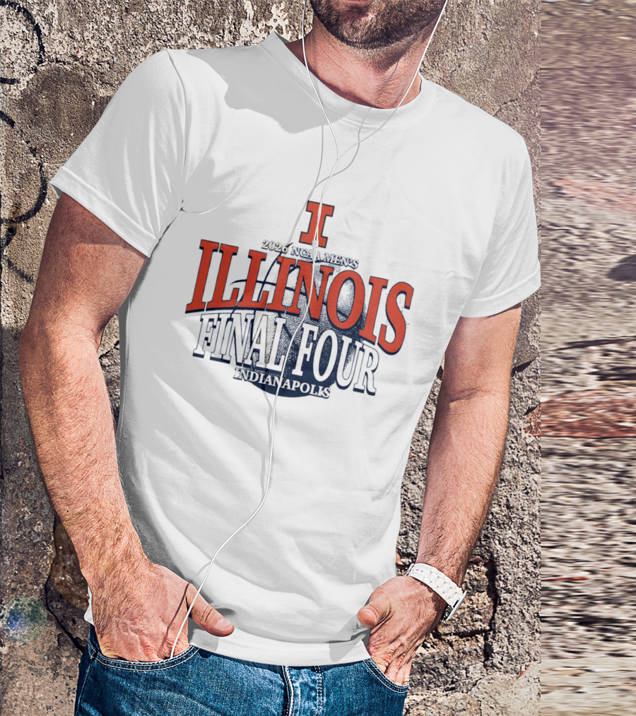 Illinois Basketball 2026 NCAA Men's Final Four Indianapolis T-Shirt