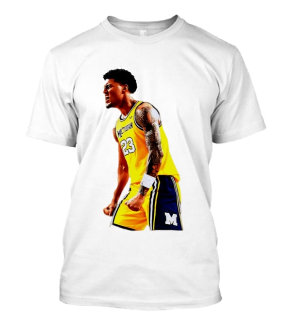 Yaxel Lendeborg Flex Motion Elite Energy Michigan Basketball 23 Jersey T-Shirt