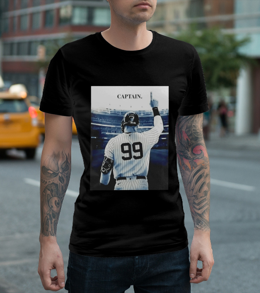 Aaron Judge 99 New York Yankees Captain Pointing Celebration T-Shirt