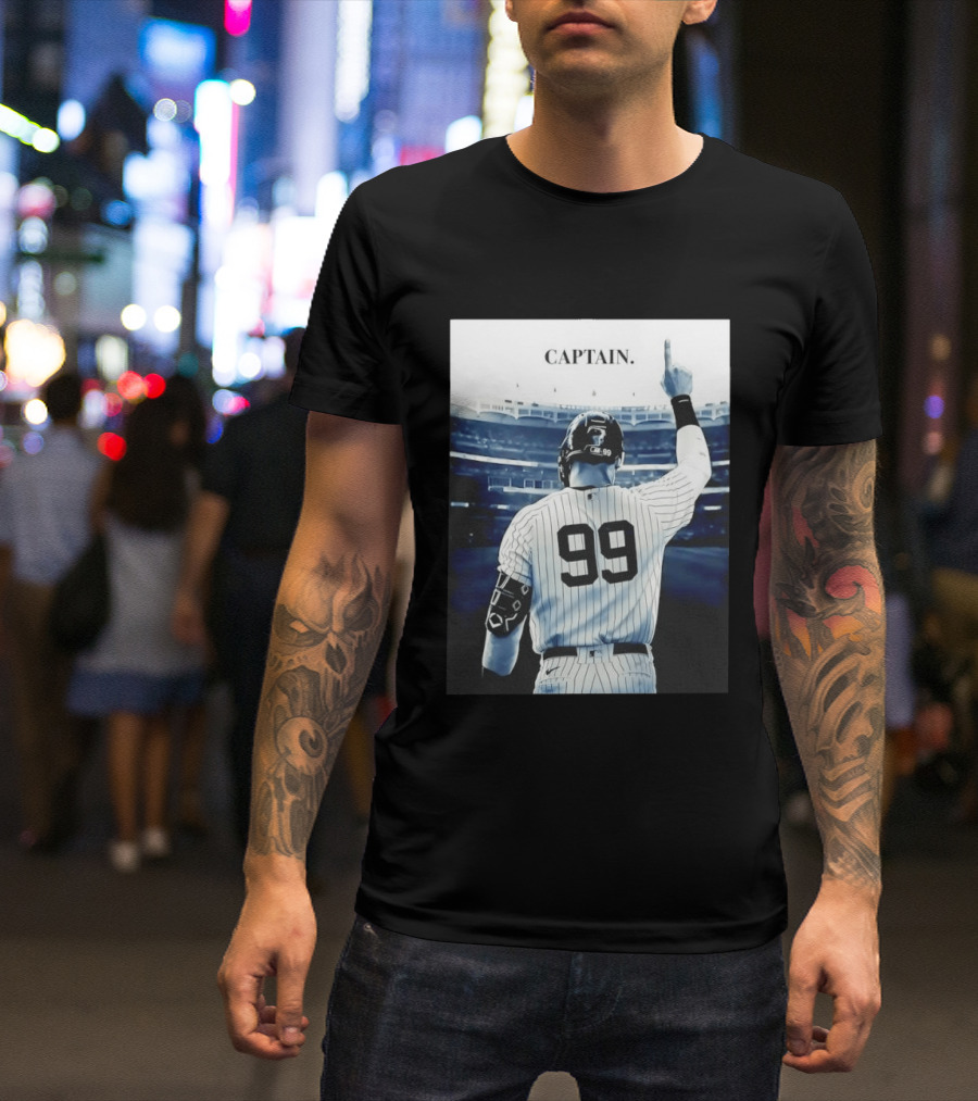 Aaron Judge 99 New York Yankees Captain Pointing Celebration T-Shirt