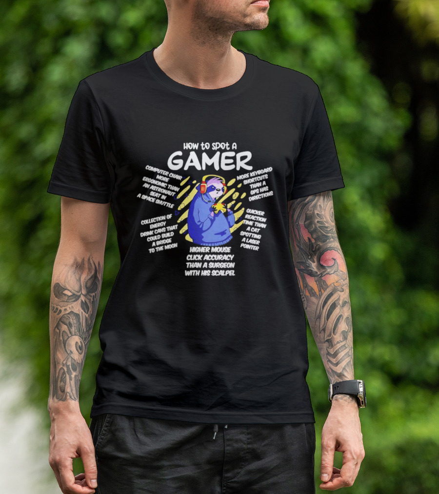 How To Spot A Gamer Cringe Overload In A Simple Gaming Sarcasm Headset Accuracy Snack Stains Keyboard Warrior T-Shirt
