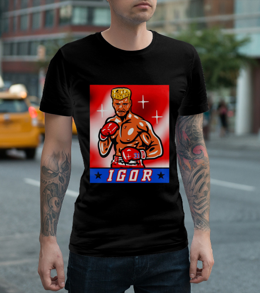 Igor Drago I Must Break You New York Rangers Boxing T-Shirt