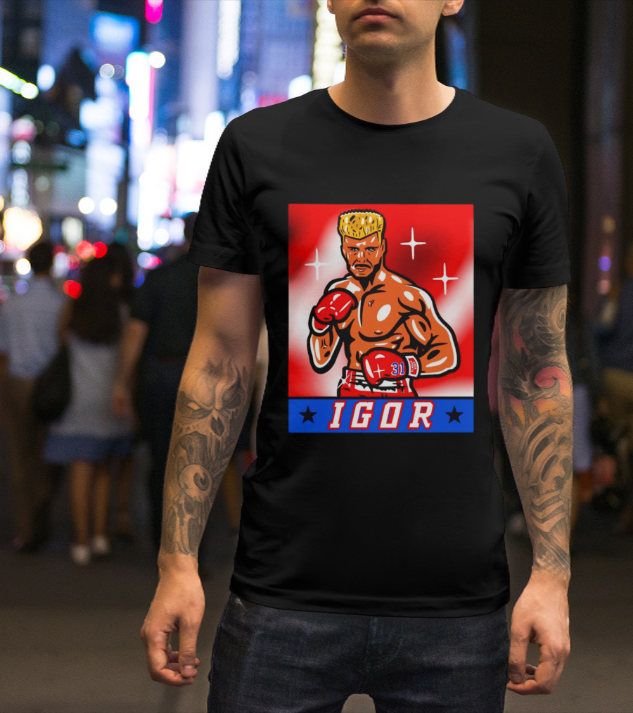 Igor Drago I Must Break You New York Rangers Boxing T-Shirt