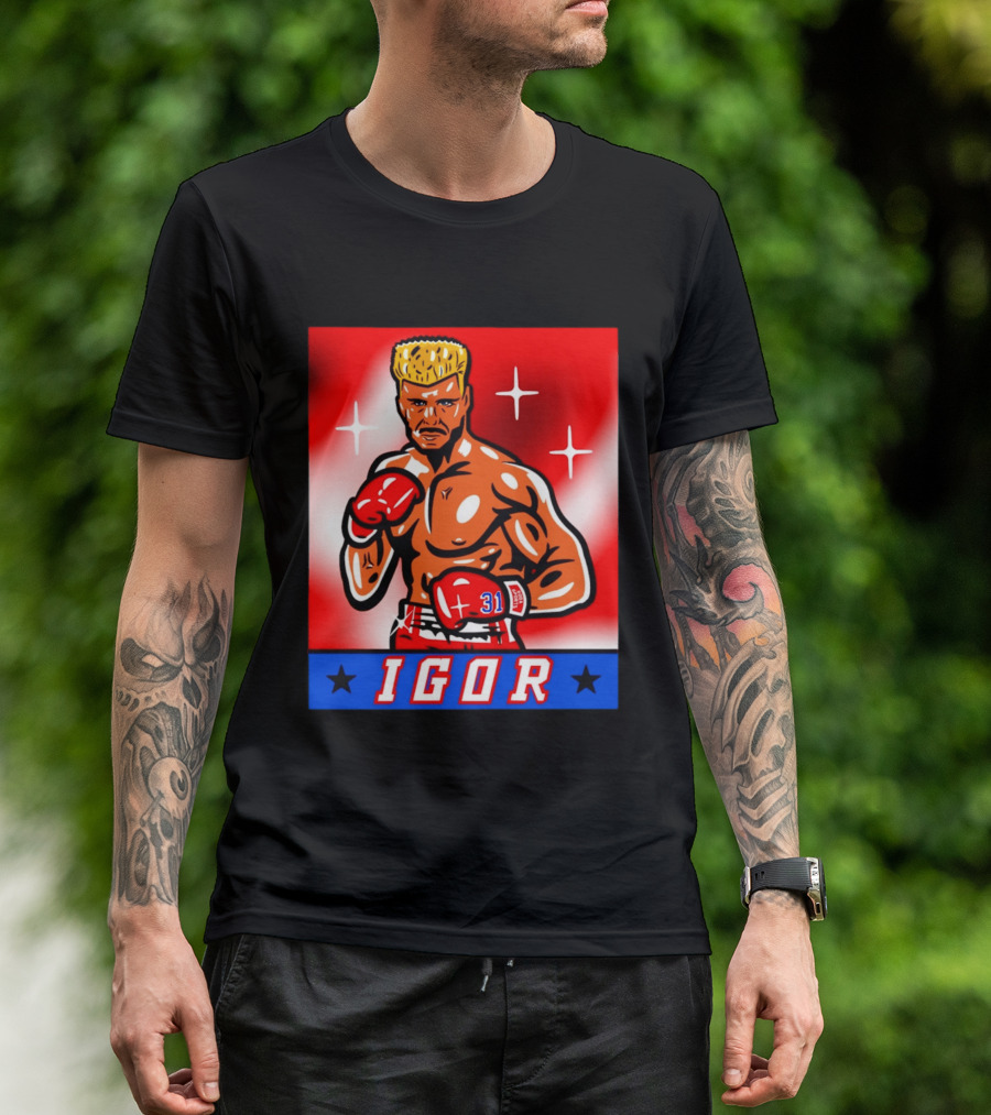 Igor Drago I Must Break You New York Rangers Boxing T-Shirt