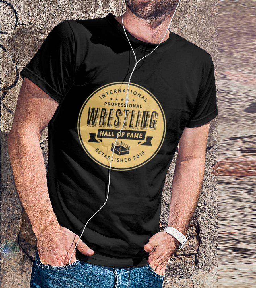 International Professional Wrestling Hall Of Fame Established 2019 Circle T-Shirt