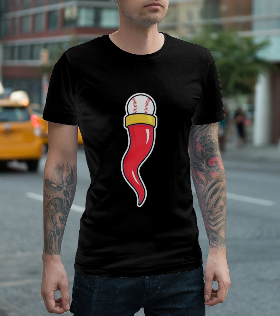 Cornicello Baseball Charm World T-Shirt