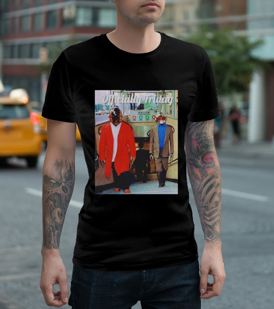 Daft Punk Officially Friday Tokyo Subway Entrance T-Shirt