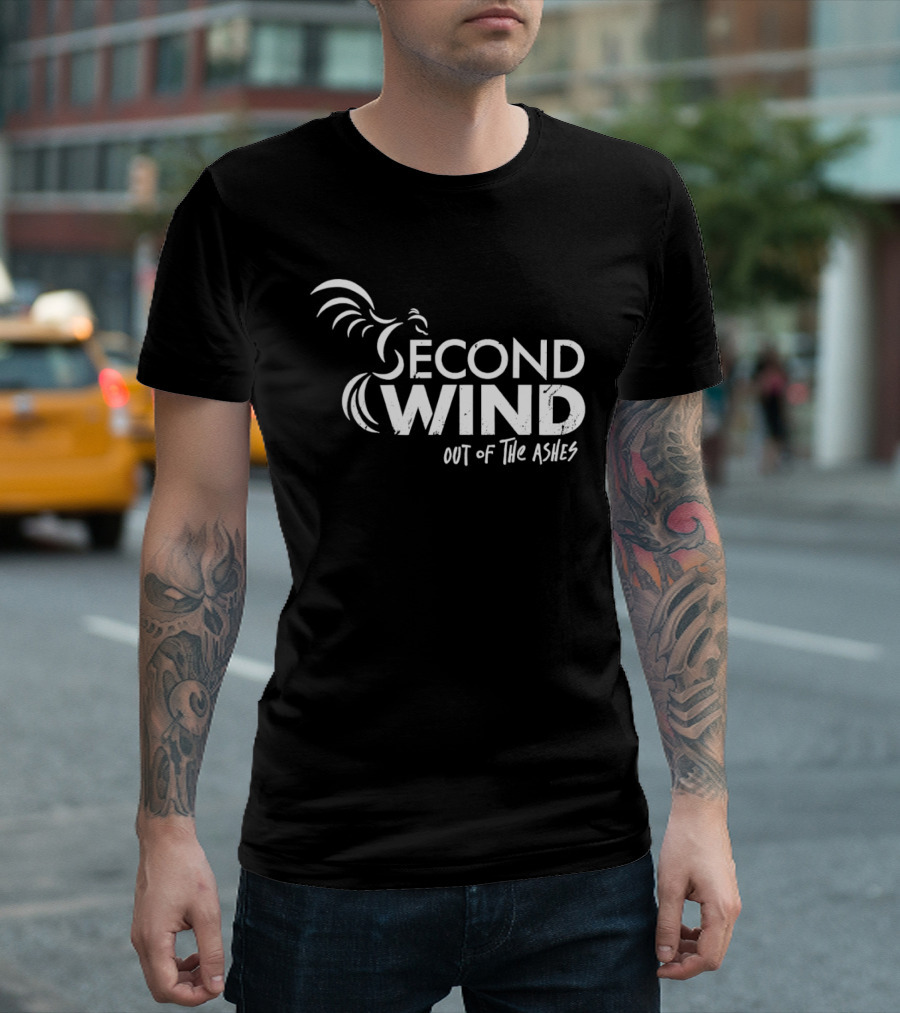 Second Wind Out Of The Ashes Phoenix Rooster T-Shirt