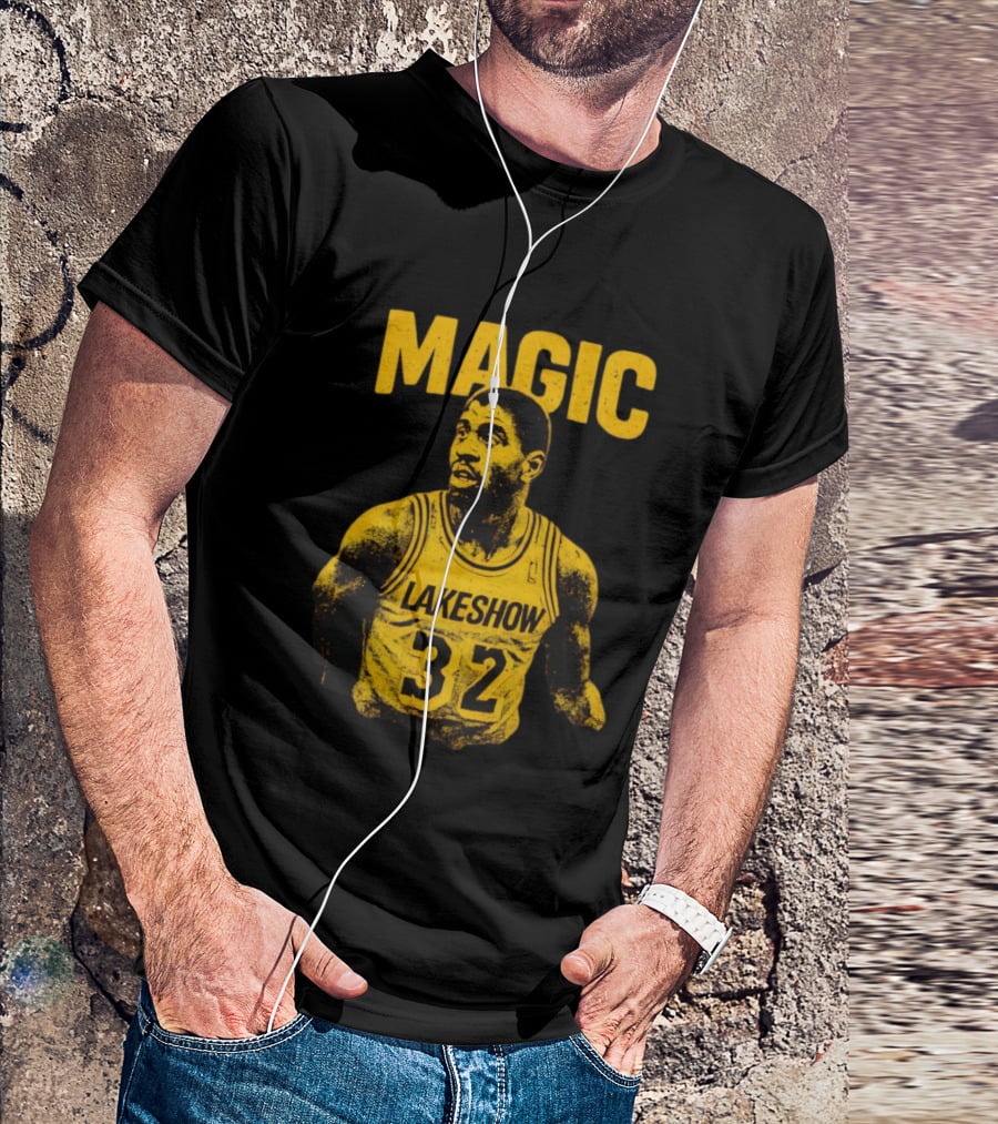Magic Johnson Lakers Lakeshow 32 Basketball Legend T-Shirt